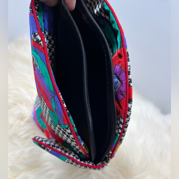 Christian Dior Vintage Lingerie /Hosiery Bag Rare!Houndstooth Ribbon Logo Print - Picture 14 of 15